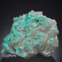 Dioptase on Calcite - image 1
