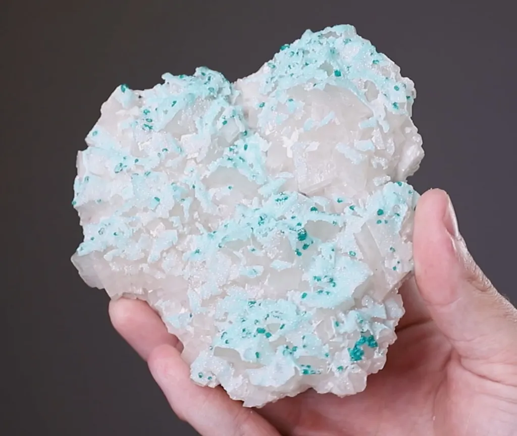 Dioptase on Calcite - image 2