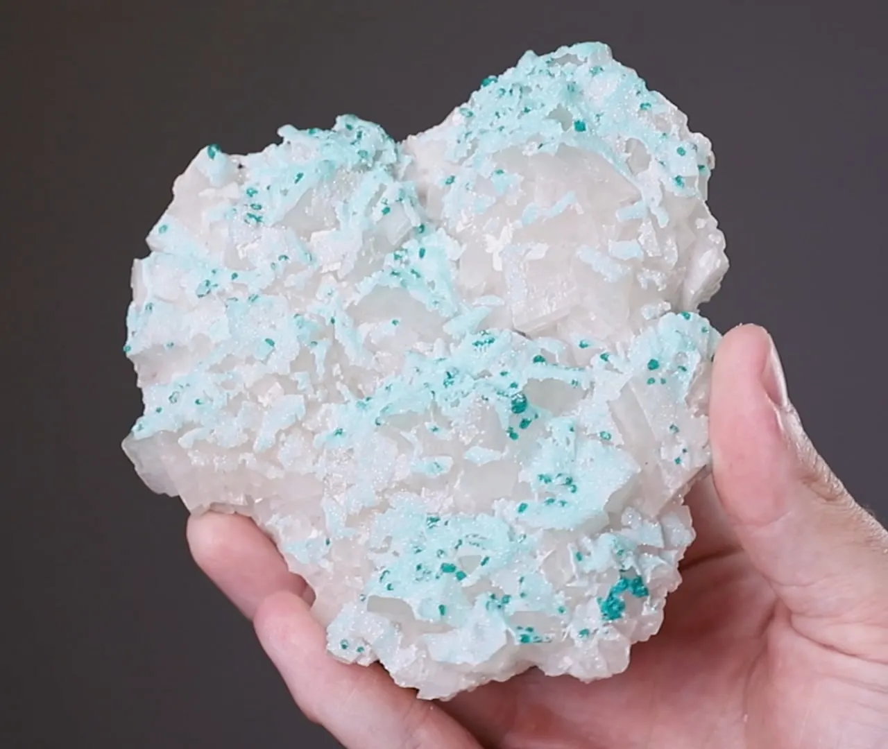 Dioptase on Calcite - image 2