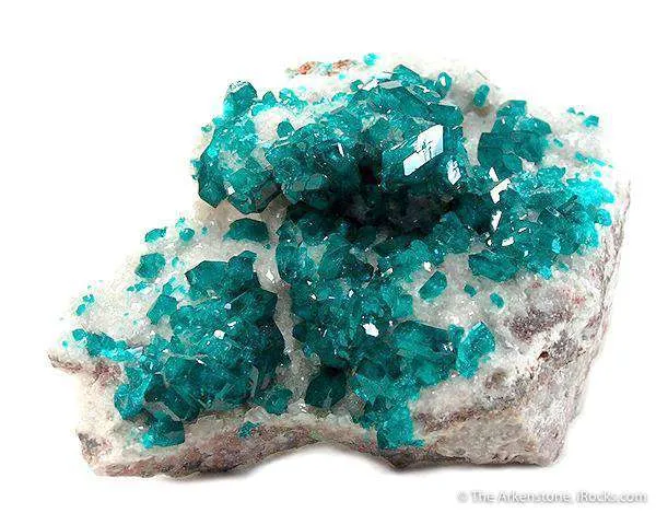 Dioptase on Calcite image