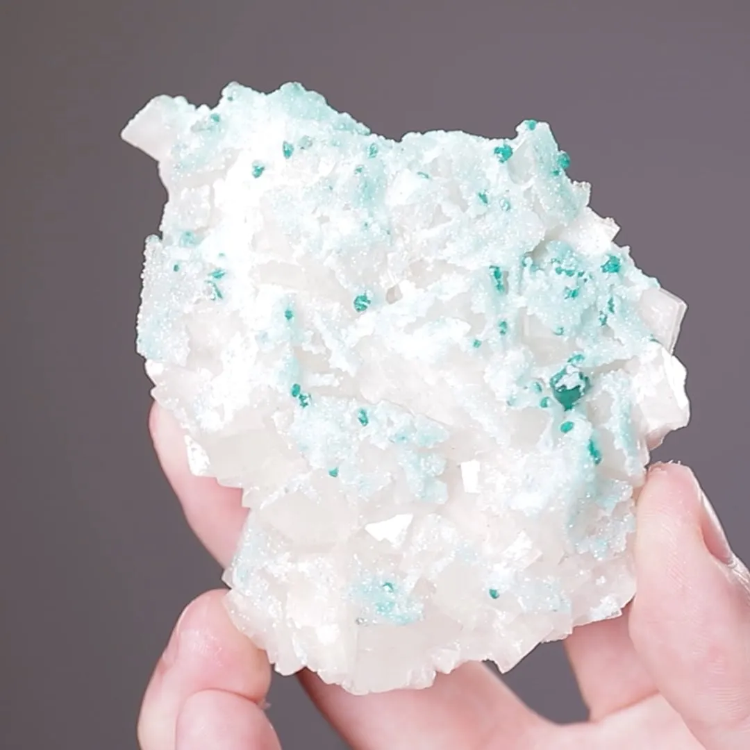 Dioptase on Calcite - image 2