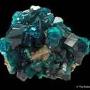 Dioptase on Calcite - image 1