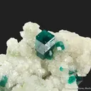 Dioptase on Calcite - image 1