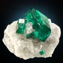Dioptase on Calcite - image 3