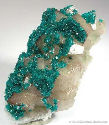 Dioptase on Calcite image