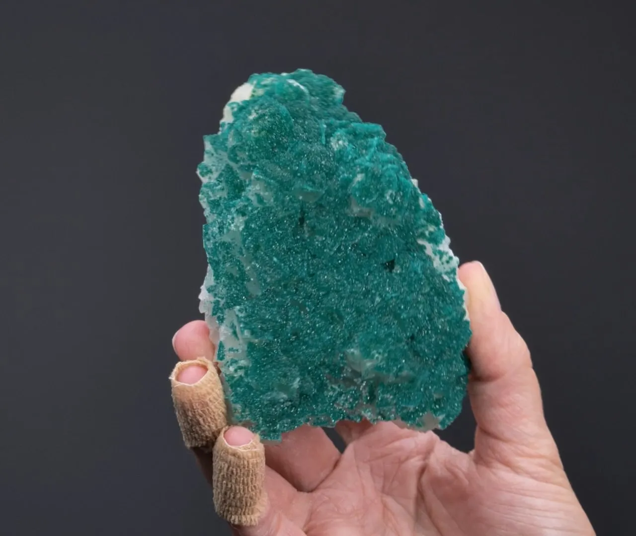 Dioptase on Calcite - image 2