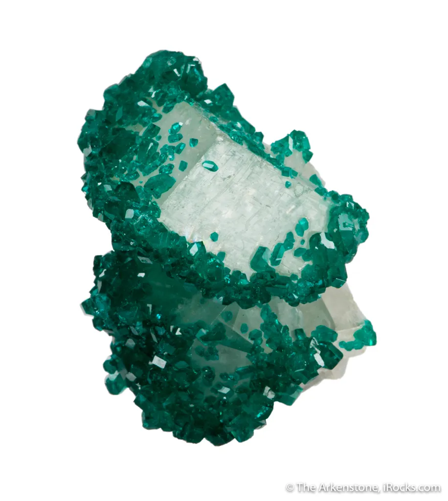 Dioptase on Calcite - image 5