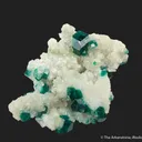 Dioptase on Calcite - image 2