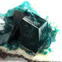 Dioptase on Calcite - image 2