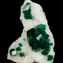 Dioptase on Calcite - image 3