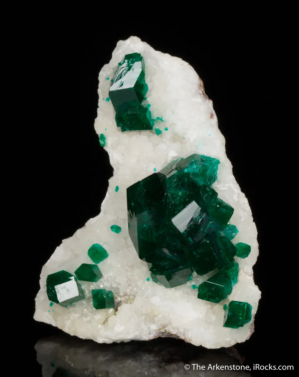 Dioptase on Calcite - image 3