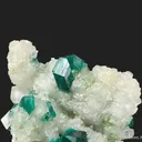 Dioptase on Calcite - image 4
