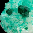 Dioptase on Calcite - image 2