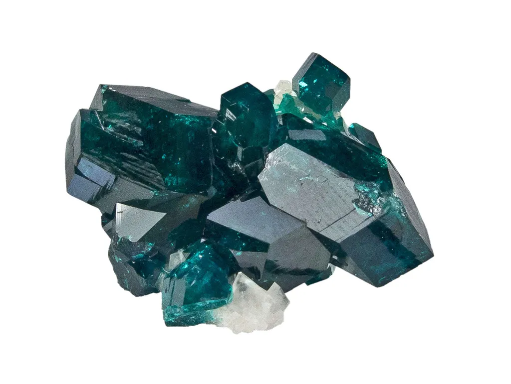 Dioptase on Calcite - image 2