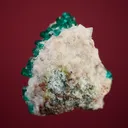 Dioptase on Calcite - image 2
