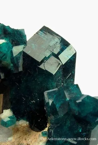 Dioptase on Calcite image