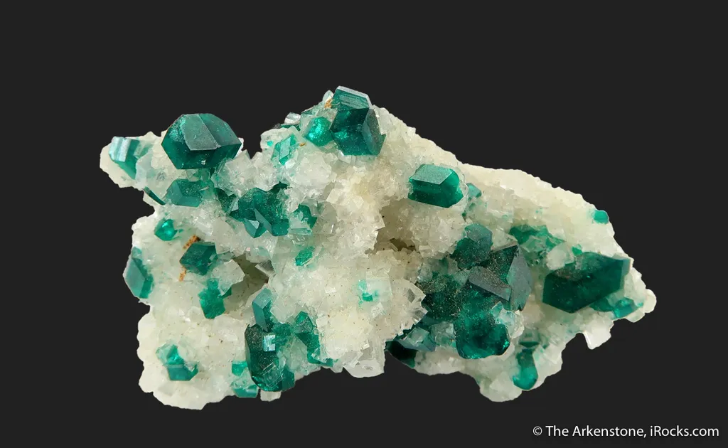 Dioptase on Calcite - image 5