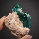 Dioptase on Calcite - image 2