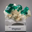 Dioptase on Calcite - image 1