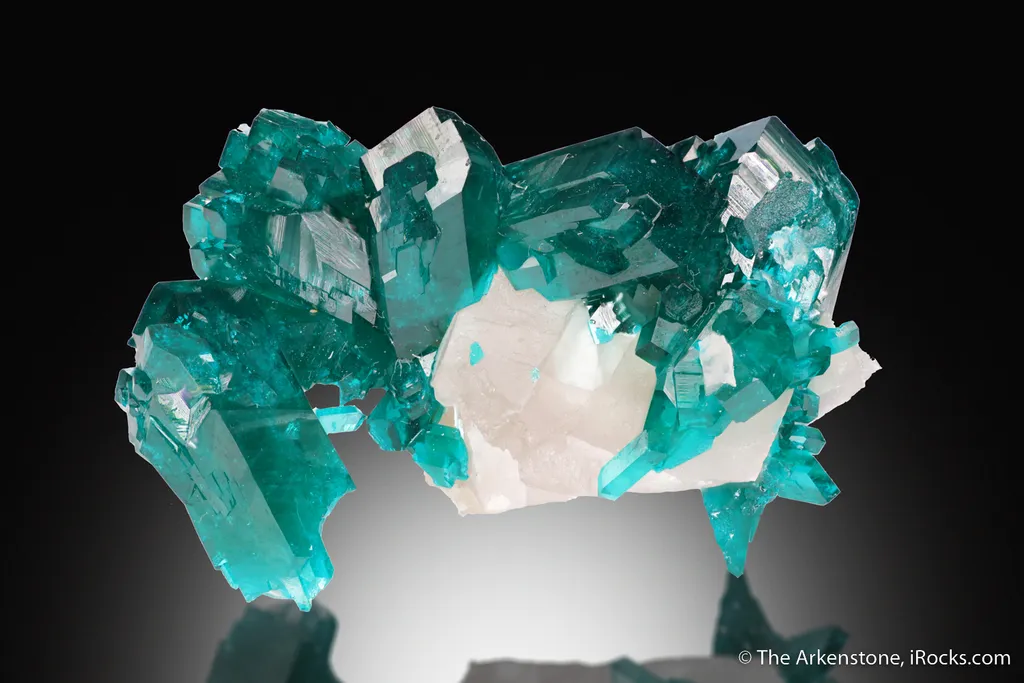 Dioptase on Calcite image