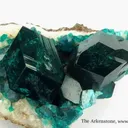 Dioptase on Calcite - image 4