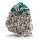 Dioptase on Calcite - image 1