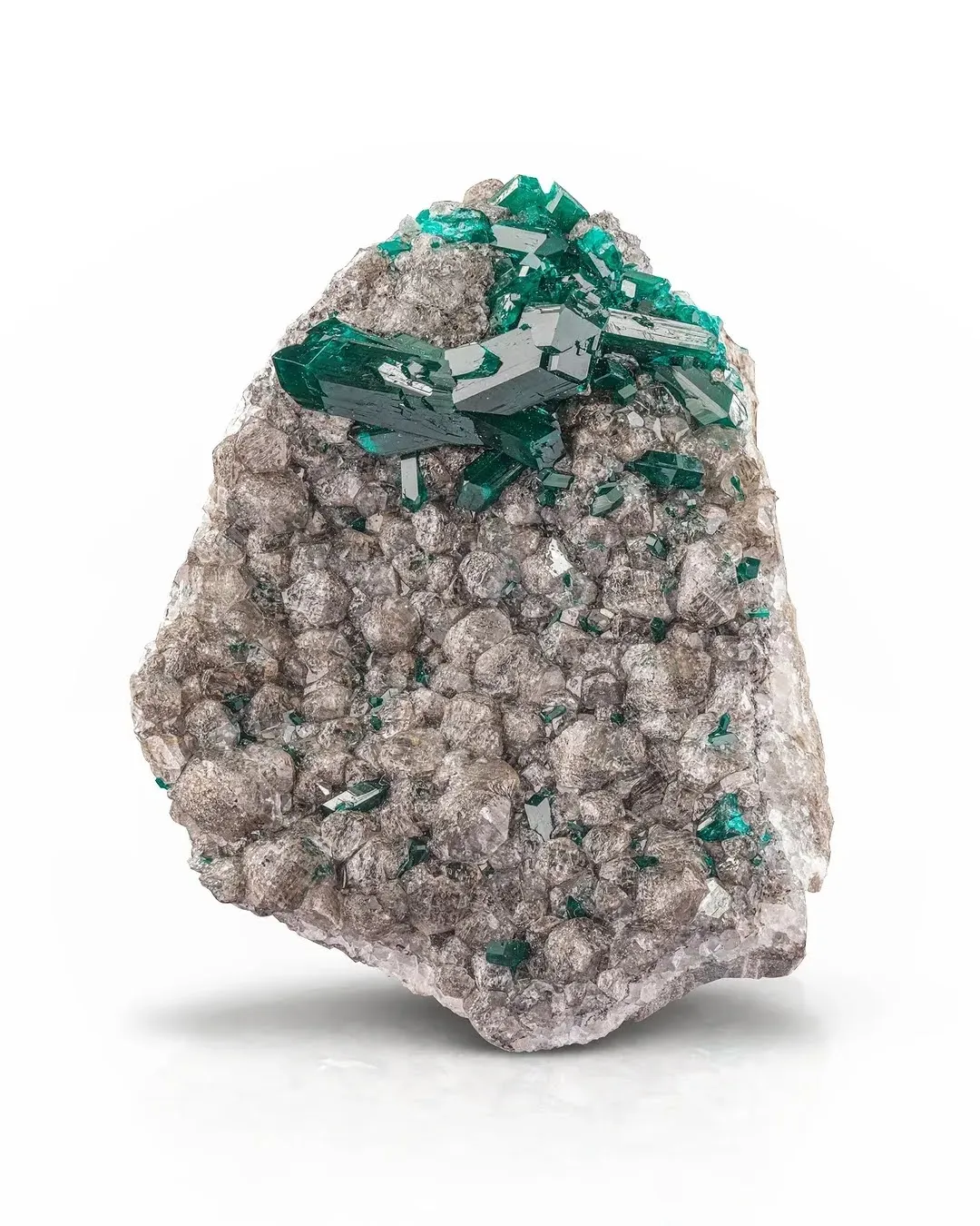 Dioptase on Calcite - image 1