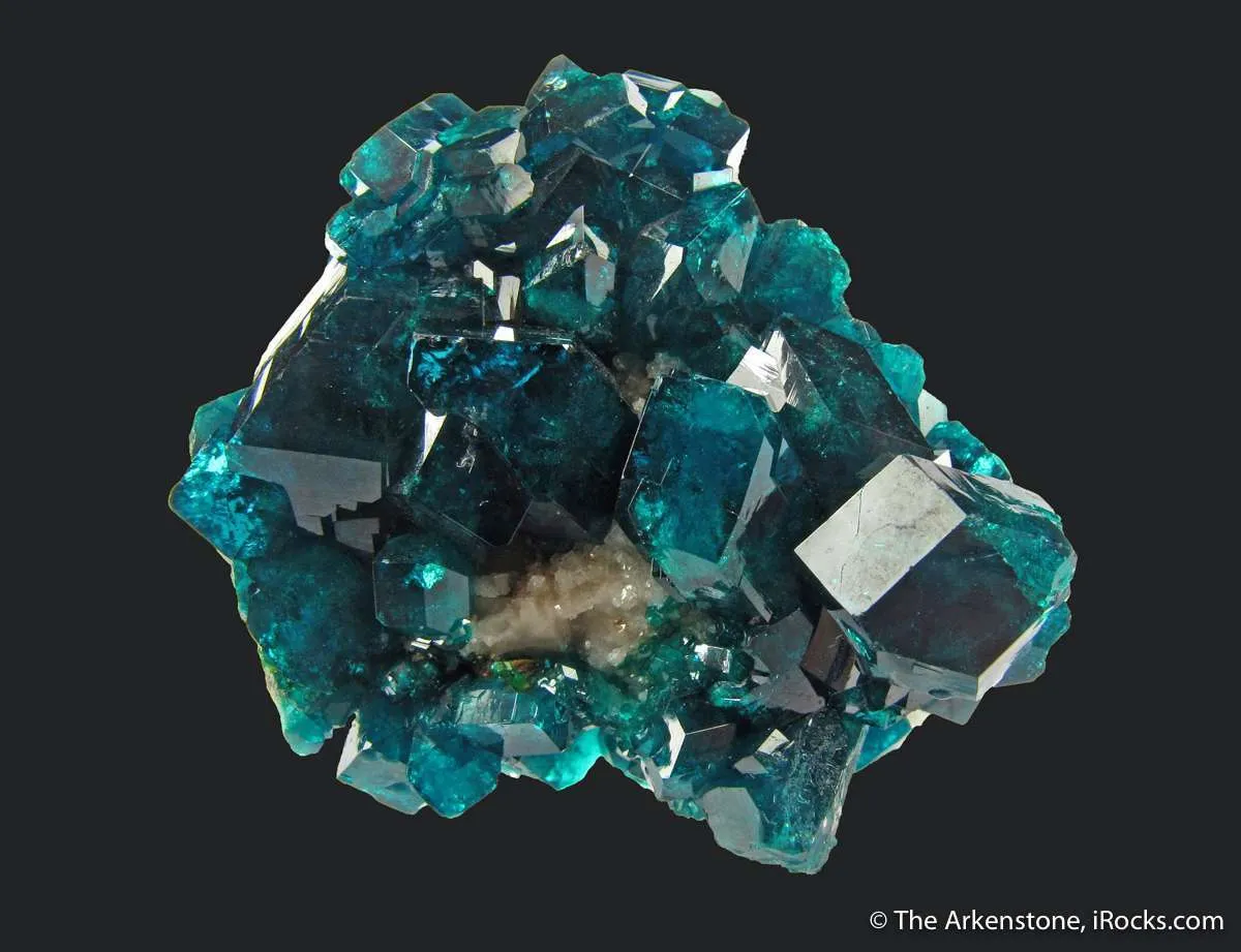 Dioptase on Calcite - image 4