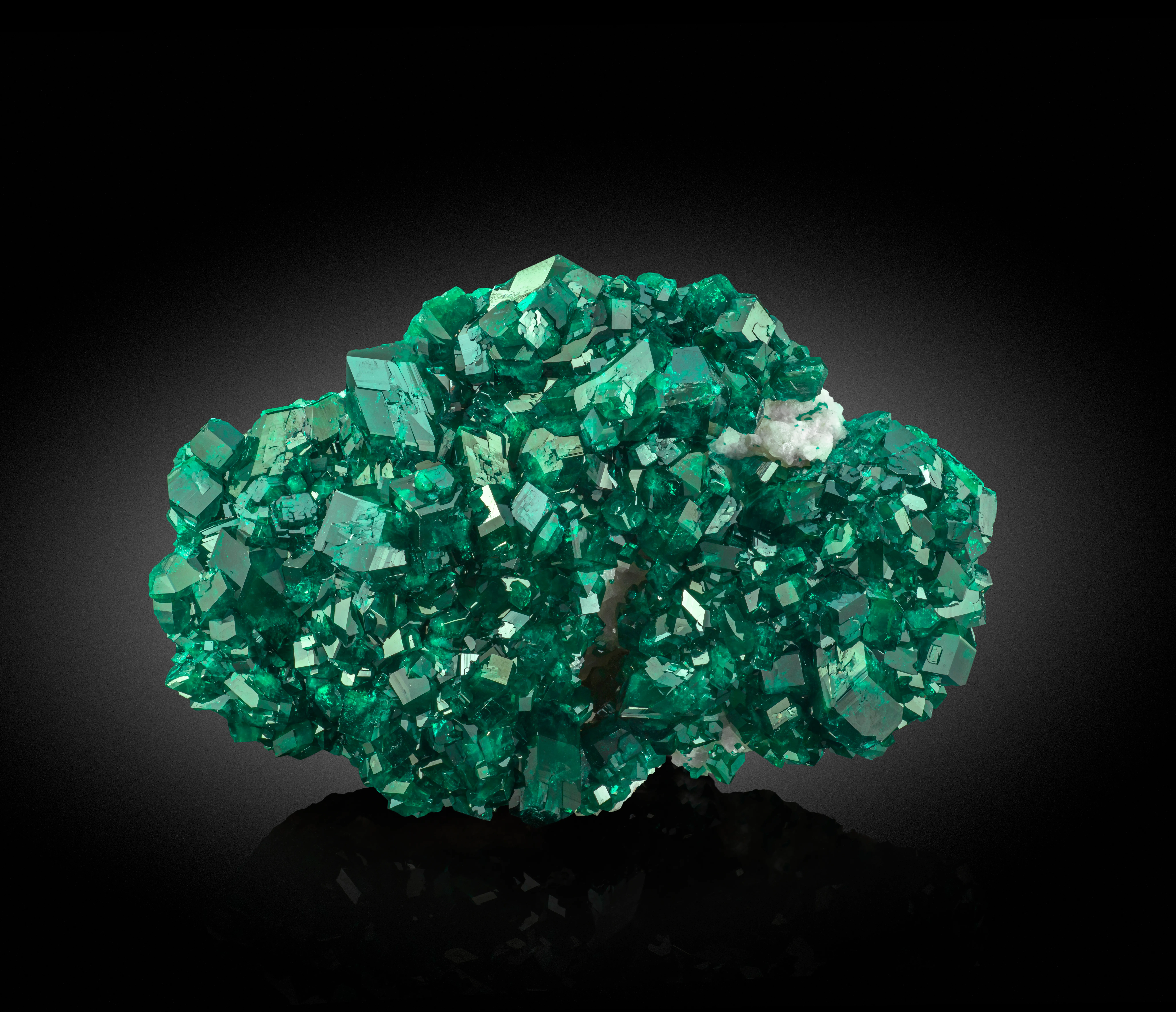 Dioptase on Calcite - image 1