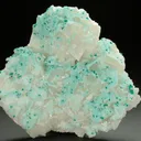 Dioptase on Calcite - image 1