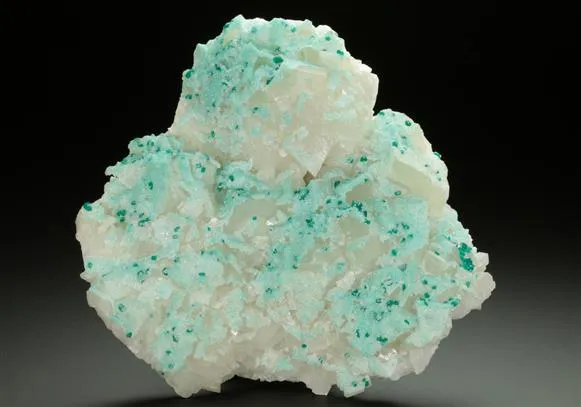 Dioptase on Calcite - image 1