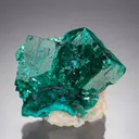Dioptase on Calcite - image 1