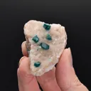 Dioptase on Calcite - image 2