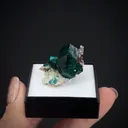 Dioptase on Calcite - image 2