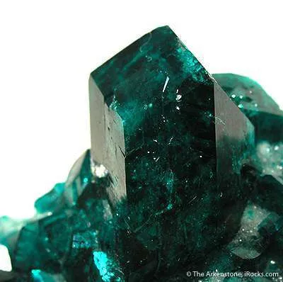 Dioptase on Calcite - image 2