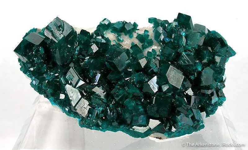 Dioptase on Calcite image