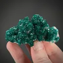 Dioptase on Calcite - image 1