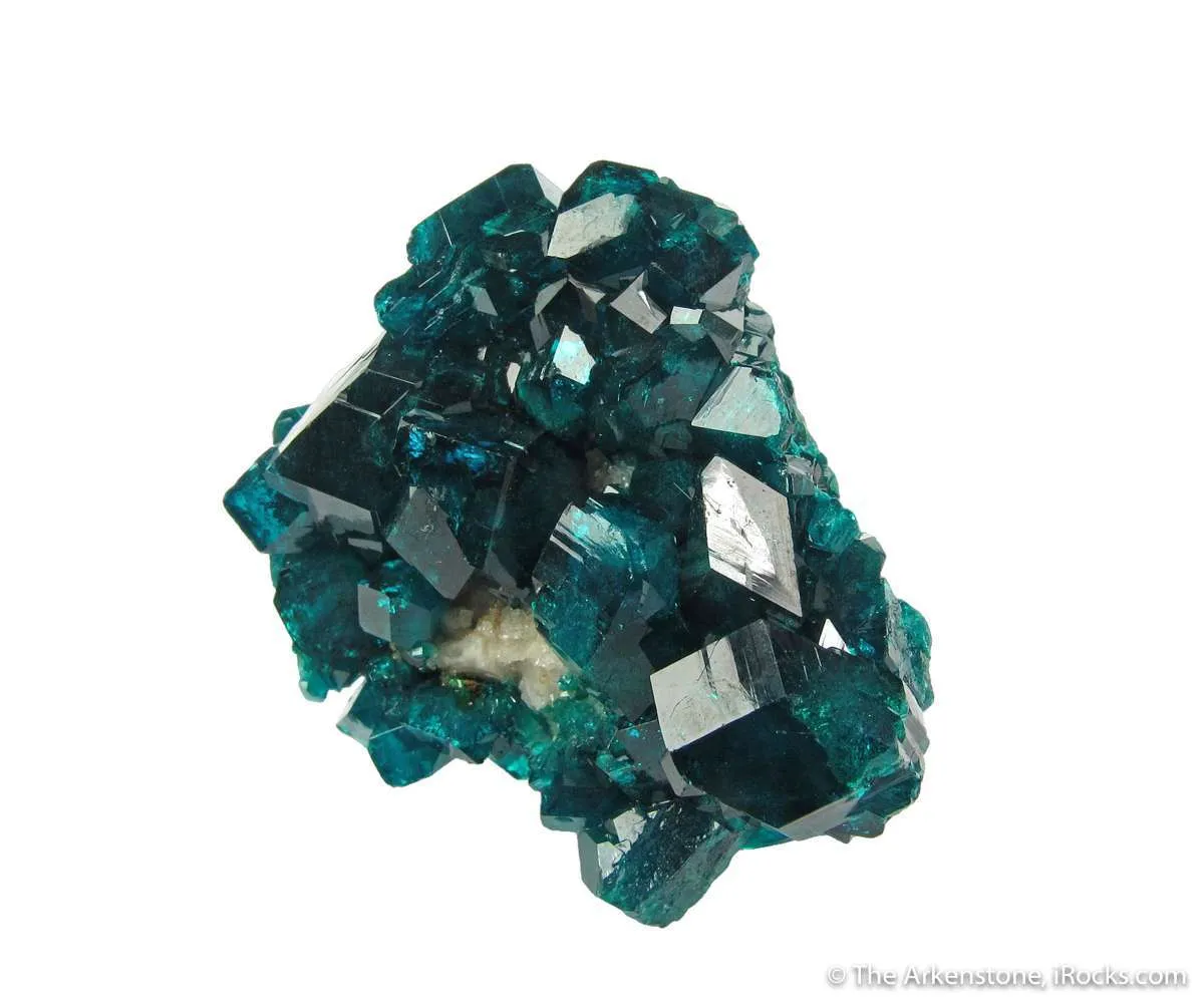 Dioptase on Calcite - image 2
