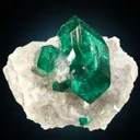 Dioptase on Calcite - image 1
