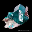 Dioptase on Calcite - image 1