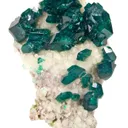 Dioptase on Calcite - image 1