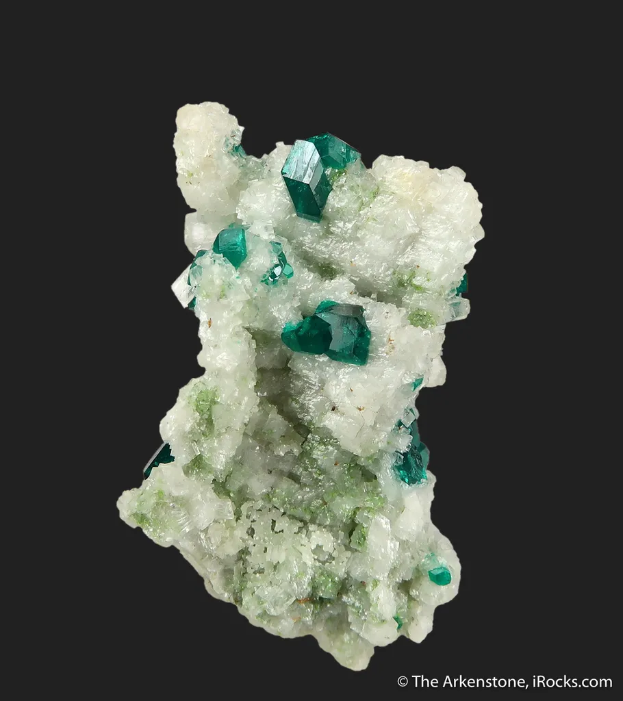 Dioptase on Calcite - image 3
