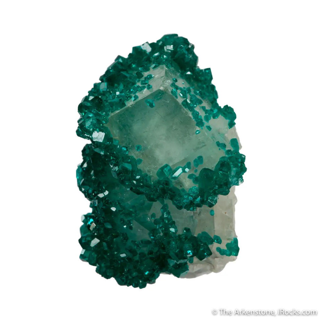Dioptase on Calcite image