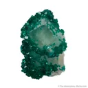 Dioptase on Calcite - image 1
