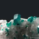 Dioptase on Calcite (fluorescent) - image 3