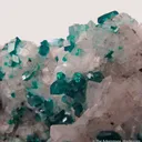 Dioptase on Calcite (fluorescent) - image 2