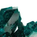 Dioptase on Calcite Rhombohedra - image 2