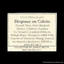 Dioptase on Calcite, with Calcite - image 3