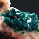Dioptase on Calcite with Duftite - image 5