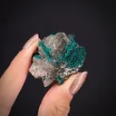 Dioptase on Cerussite - image 2
